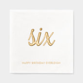 Élégant 6e anniversaire de la moderne serviettes d (Recto)