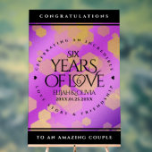 Élégant 6ème anniversaire de Mariage d'Améthyste (Neutre)