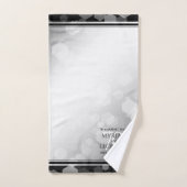 Élégant 70e anniversaire de Mariage Platinum (Serviette à main)