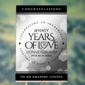 Élégant 70e anniversaire de Mariage Platinum (Neutre)