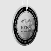 Élégant 70e anniversaire de Mariage Platinum (devant)