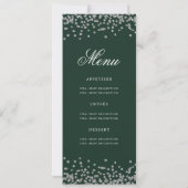 Élégant 70e anniversaire Programme Argent Menu Ver (Dos)