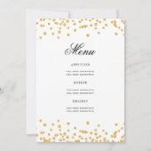 Elegant 70e verjaardag programma Menu Gold (Achterkant)