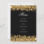 Elegant 70e verjaardagsfeestprogramma Goud met Men Kaart (Achterkant)