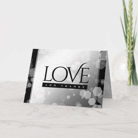 Elegant 70th Platinum Wedding Jubileum Bedankkaart (Voorkant)