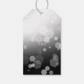 Elegant 70th Platinum Wedding Jubileum Cadeaulabel (Achterkant)