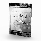 Elegant 70th Platinum Wedding Jubileum Fotoblokken (Rechts)