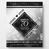 Elegant 70th Platinum Wedding Jubileum Fotoplaat (Voorkant)