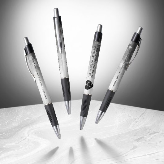 Elegant 70th Platinum Wedding Jubileum Pen