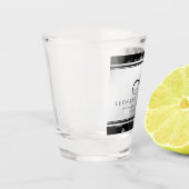 Elegant 70th Platinum Wedding Jubileum Shot Glas (Links)