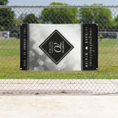 Elegant 70th Platinum Wedding Jubileum Spandoek (Insitu)