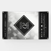 Elegant 70th Platinum Wedding Jubileum Spandoek (Horizontaal)