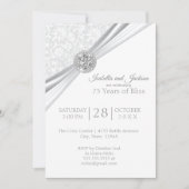 Elegant 75th/60th Diamond Jubileum Design Kaart (Voorkant)