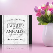 Elegant 75th Diamond Bruiloft Jubileum Canvas Afdruk