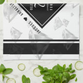 Elegant 75th Diamond Bruiloft Jubileum Theedoek (Gevouwen)