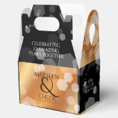 Elegant 7e 22e 49e Copper Wedding Jubileum Bedankdoosjes (Geopend)