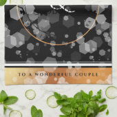 Elegant 7e 22e 49e Copper Wedding Jubileum Theedoek (Gevouwen)