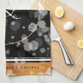 Elegant 7e 22e 49e Copper Wedding Jubileum Theedoek (Quarter Fold)