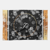 Elegant 7e 22e 49e Copper Wedding Jubileum Theedoek (Horizontaal)