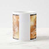 Elegant 7th Copper Wedding Jubileum Celebration Extra Grote Beker (Voorkant)