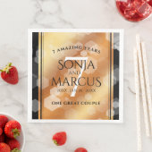 Elegant 7th Copper Wedding Jubileum Celebration Servet (Insitu)