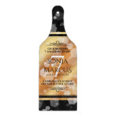 Elegant 7th Copper Wedding Jubileum Celebration Snijplank (Voorkant)