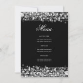 Elégant 80e anniversaire Programme de fête Menu Ar (Dos)