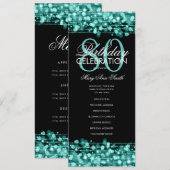 Elégant 80e anniversaire Programme de fête Menu Tu (Devant / Derrière)