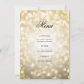 Élégant 80e anniversaire Programme Gold Bokeh avec (Dos)