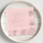 Elégant 80e anniversaire Rose Gold