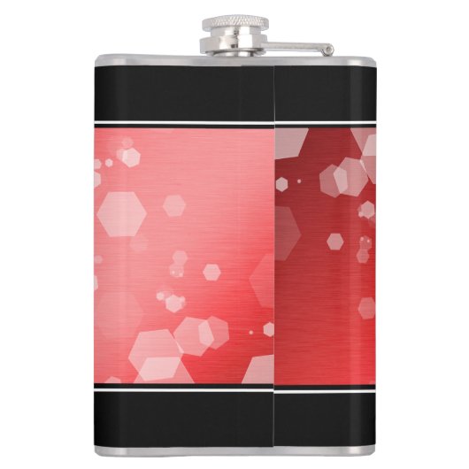 Elegant 80th Ruby Wedding Jubileum Celebration Heupfles (Achterkant)