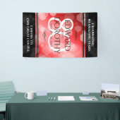 Elegant 80th Ruby Wedding Jubileum Celebration Spandoek (Beurs)