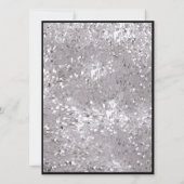 Elegant 87th Birthday Invitation For Her in Silver (Dos)