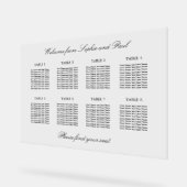 Elegant 8 tafel zitgrafiek Acryl teken Acryl Bord (Hoek)