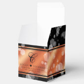 Elegant 8e Jubileum uit de Bronze Wedding Bedankdoosjes (Geopend)