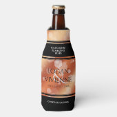 Elegant 8e Jubileum uit de Bronze Wedding Flesjeskoeler (Fles Voorkant)