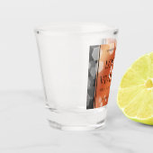 Elegant 8e Jubileum uit de Bronze Wedding Shot Glas (Links)