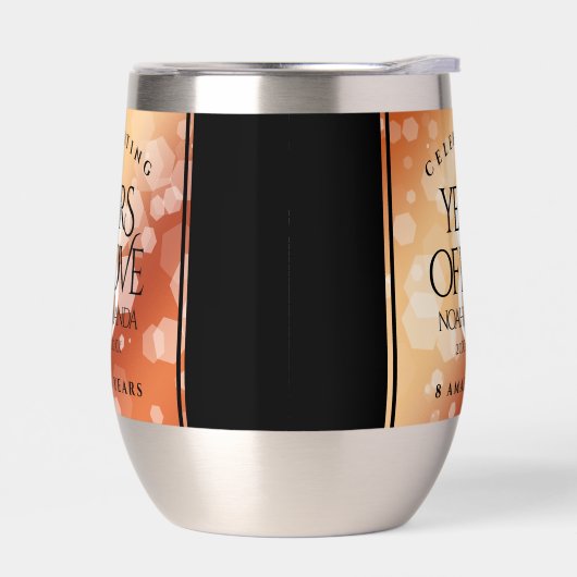 Élégant 8ème anniversaire de Mariage de bronze (Gauche)