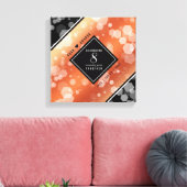 Elegant 8th Bronze Wedding Jubileum Canvas Afdruk (Insitu (Woonkamer))