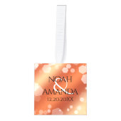 Elegant 8th Bronze Wedding Jubileum Celebration Kubus Ornament (Voorkant)