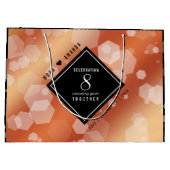 Elegant 8th Bronze Wedding Jubileum Groot Cadeauzakje (Achterkant)