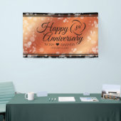 Elegant 8th Bronze Wedding Jubileum Spandoek (Beurs)