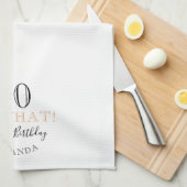 Elegant 90, wat grappig citeert 90th Birthday Theedoek (Quarter Fold)