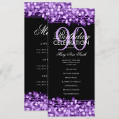 Élégant 90e anniversaire Programme de fête Menu po (Devant / Derrière)