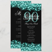Élégant 90e anniversaire Programme de fête Menu Tu (Devant / Derrière)