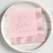 Elégant 90e anniversaire Rose Gold