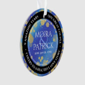 Élégant 9e anniversaire Mariage Lapis Lazuli (devant)