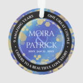 Élégant 9e anniversaire Mariage Lapis Lazuli (dos)