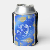 Elegant 9th Lapis Lazuli Wedding Jubileum Blikjeskoeler (Blikje Voorkant)