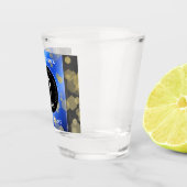 Elegant 9th Lapis Lazuli Wedding Jubileum Shot Glas (Rechts)